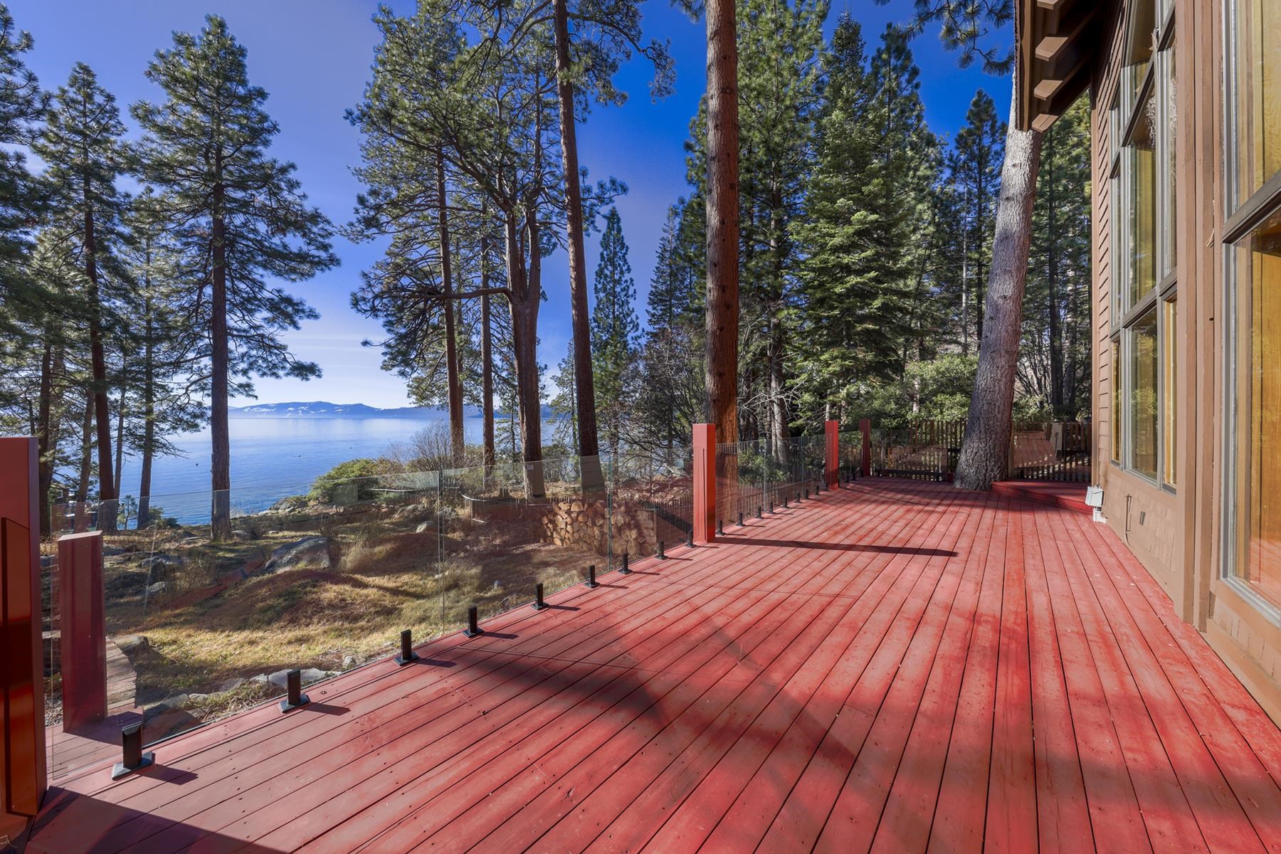 77 Speedboat Avenue Brockway, CA 96143 - Photo 8 of 28 a view of a backyard with wooden floor