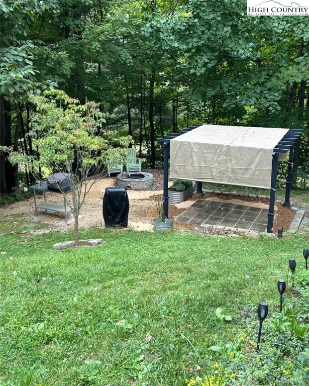 111 Peace Hill Road Fleetwood, NC 28626 - Photo 39 of 49 a view of a garden with patio