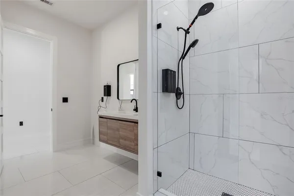 a view of an empty room