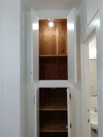 a view of a livingroom with a hallway