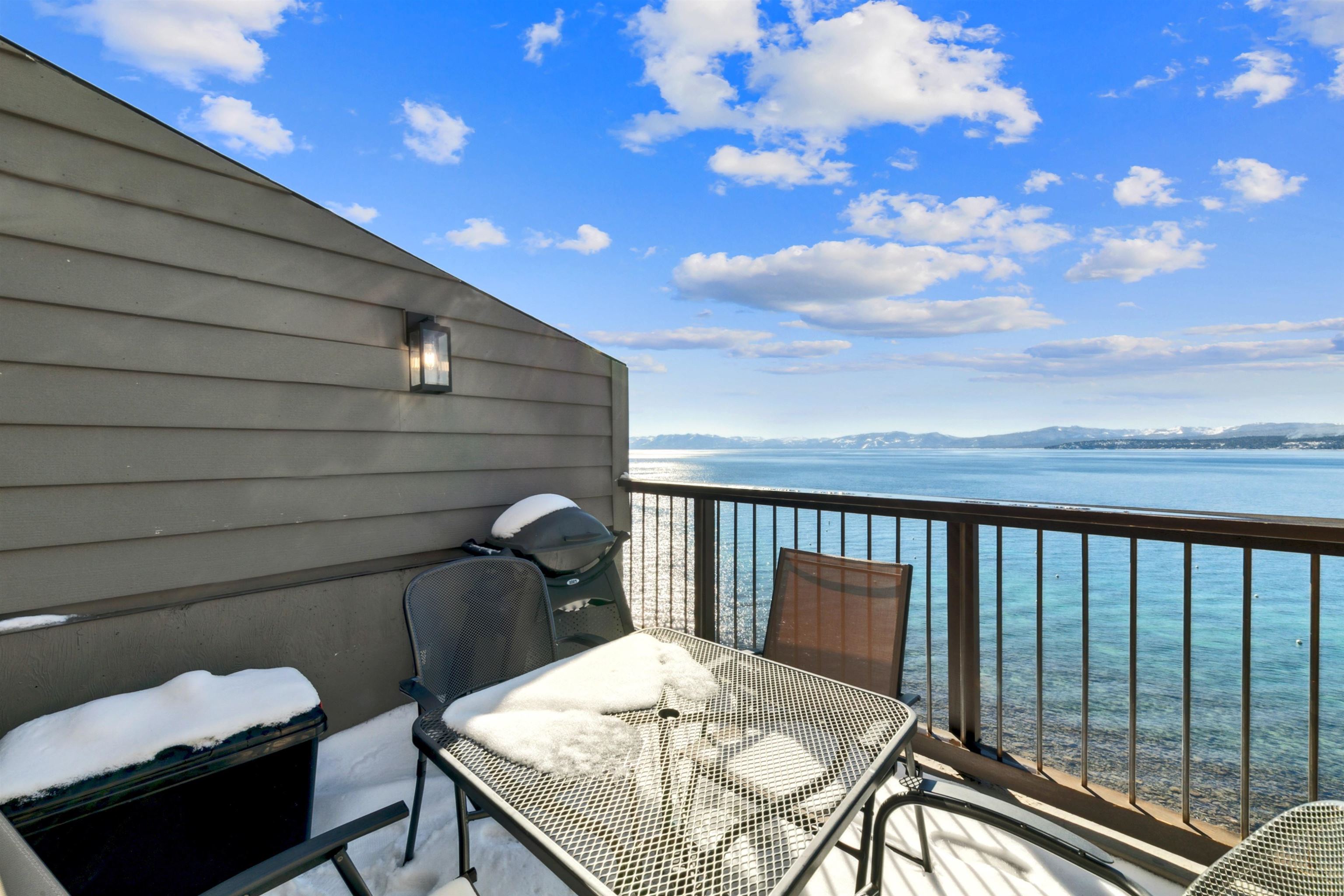 9200 Brockway Springs Drive, Unit 72 Kings Beach, CA 96143 - Photo 7 of 21 a view of a balcony with furniture