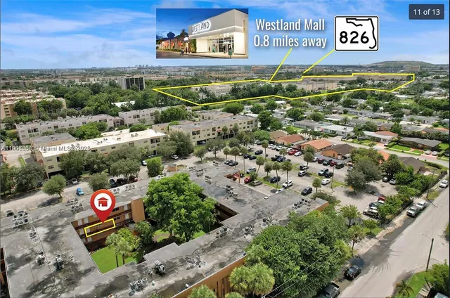 a view of multiple houses