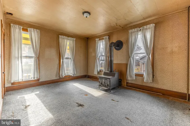 a bathroom with a mirror