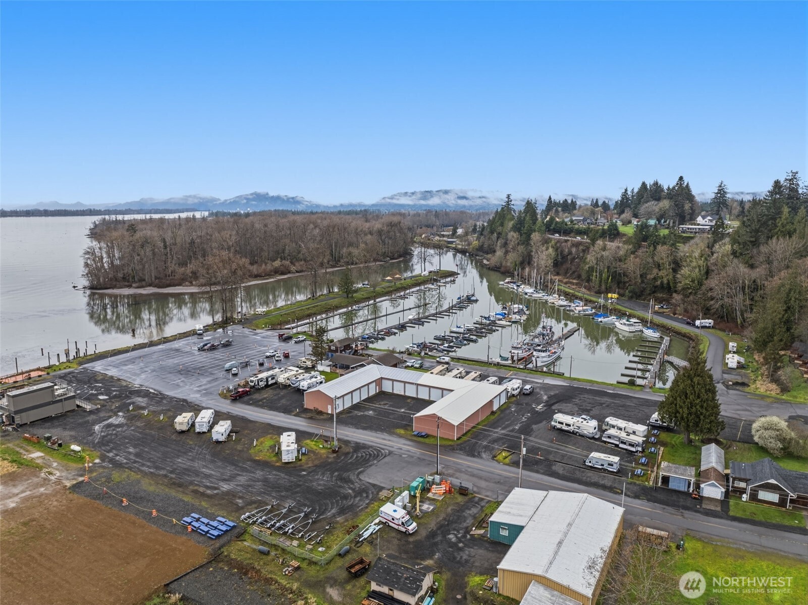 180 2nd Street Cathlamet, WA 98612 - Photo 5 of 40 an aerial view of a house with a garden
