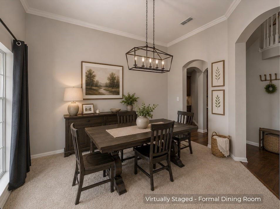 15 Trail Ridge Drive Melissa, TX 75454 - Photo 9 of 38 a view of a dining room with furniture window and wooden floor