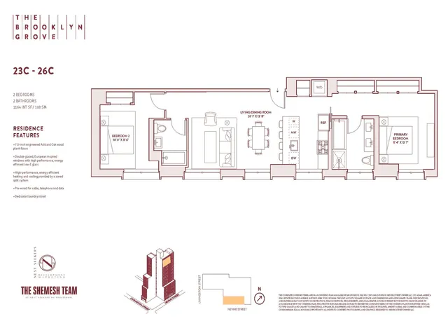 $1,700,000 | 10 Nevins Street, Unit 26C | Downtown Brooklyn