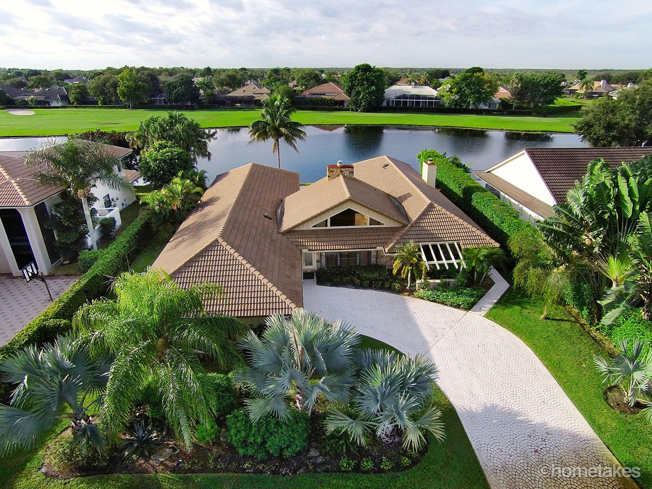 Front yard and waterfront