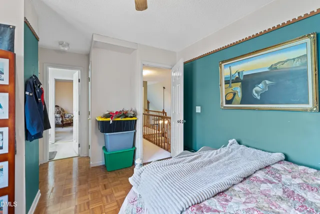 a bed room with a bed