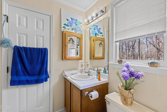 a view of a house with a yard and large tree