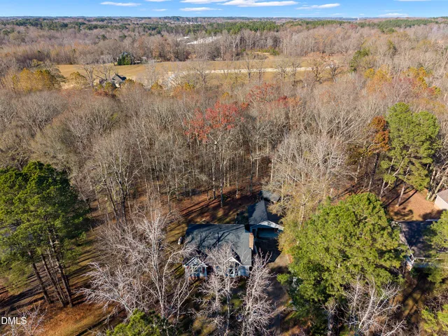 a backyard of a building