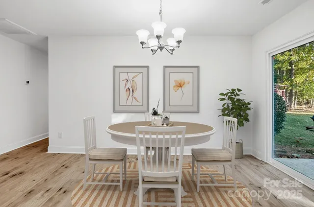 a view of backyard with green space