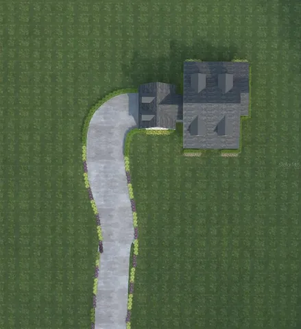 view of a house with a yard