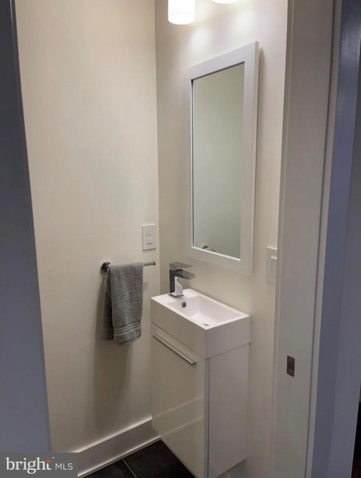 1012 South 20th Street, Unit 4 Philadelphia, PA 19146 - Photo 6 of 9 a bathroom with a sink and a mirror