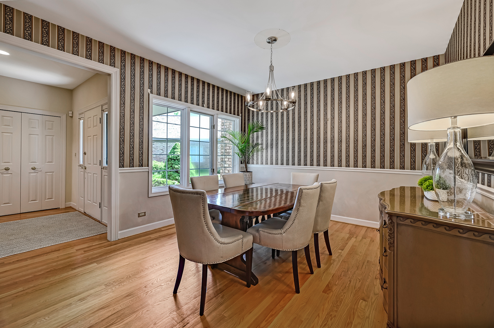 3 Berkshire Lane Burr Ridge, IL 60527 - Photo 6 of 40 a view of a dining room with furniture window and wooden floor