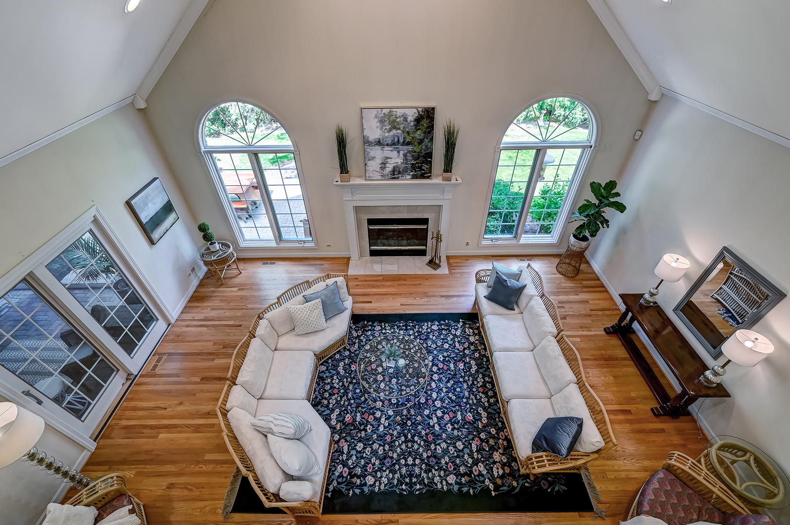 3 Berkshire Lane Burr Ridge, IL 60527 - Photo 10 of 40 wooden floor with couches and a fireplace with wooden floor