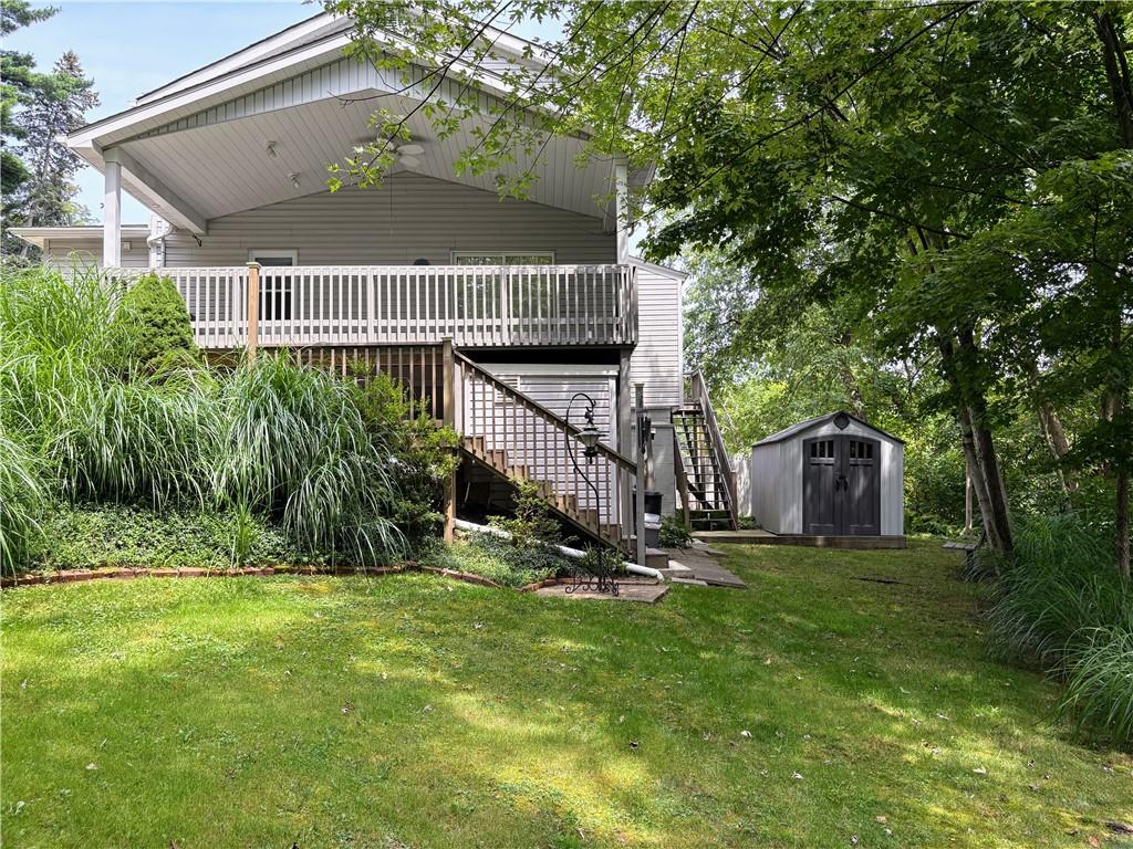 1082 Milltown Road Verona, PA 15147 - Photo 23 of 45 Backyard with stream beyond