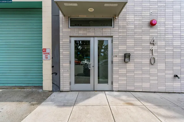 a view of front door of house