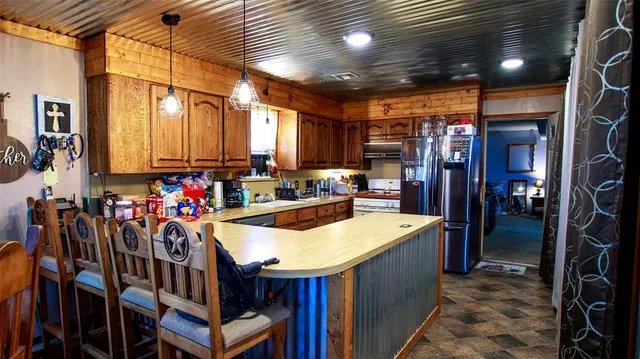 a room that has a bed and a tv in it