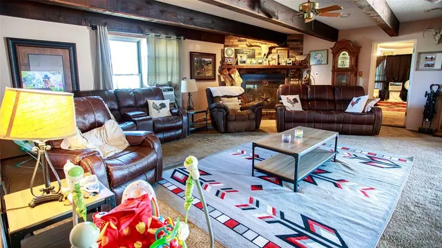 a view of living room with clothes