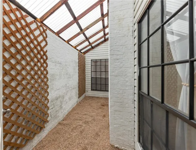 a view of front door