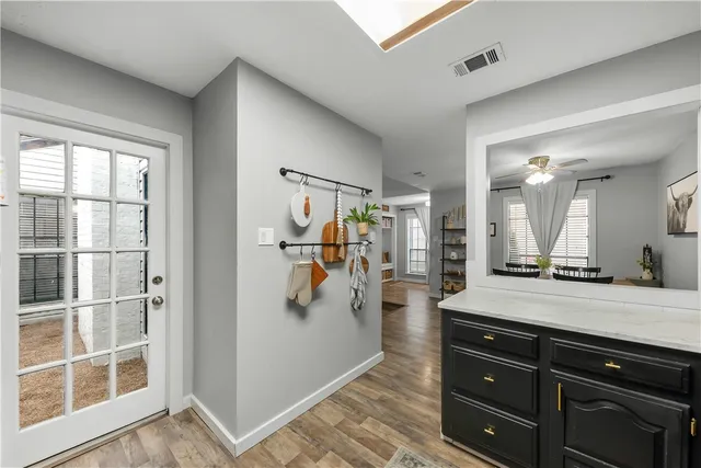 a view of a walk in closet