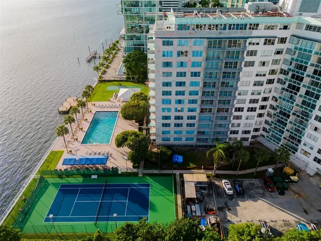 a view of a swimming pool and outdoor space