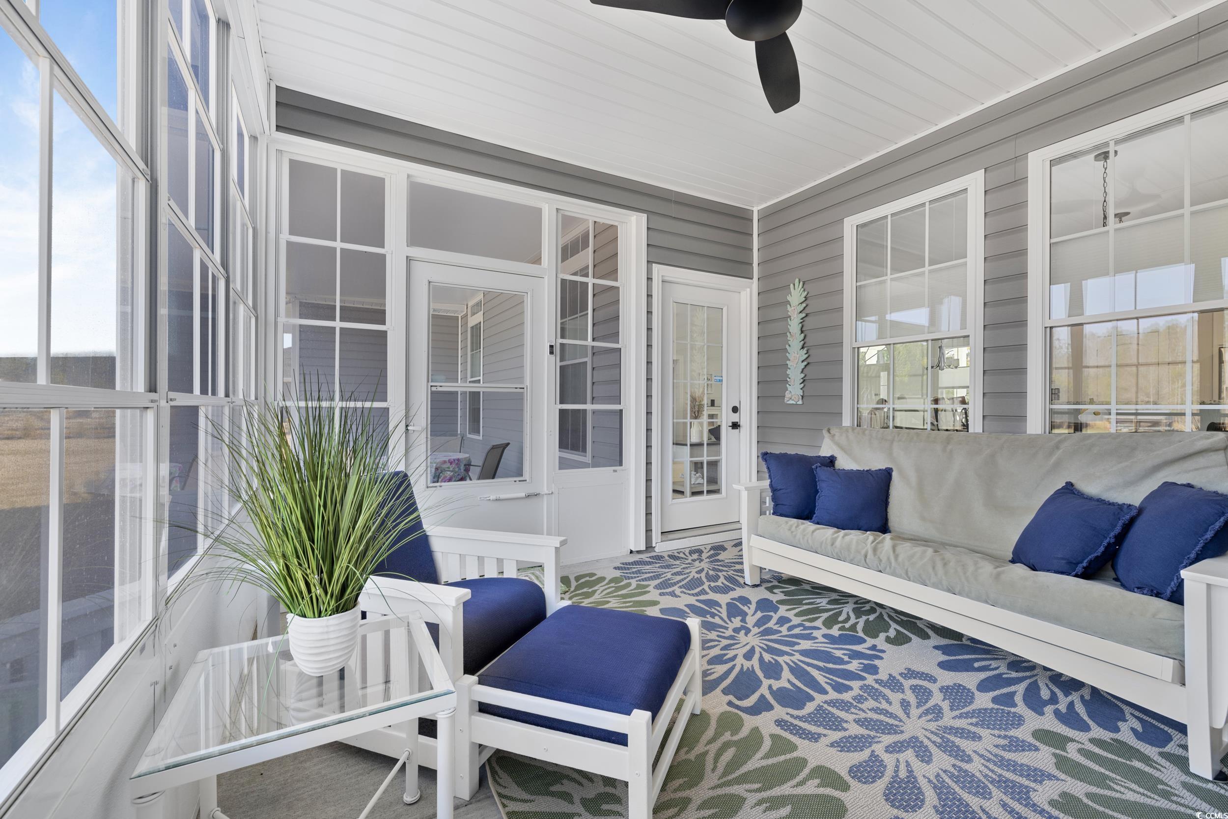 1464 West G Road Conway, SC 29526 - Photo 32 of 40 Sunroom featuring ceiling fan