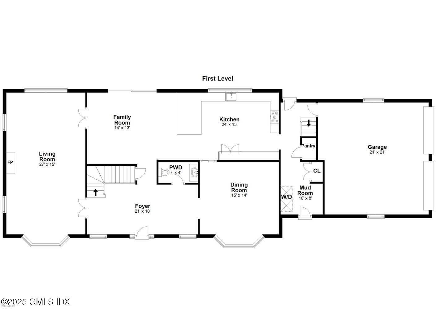 33 Cliffdale Road Greenwich, CT 06831 - Photo 39 of 39 First Floor Plan