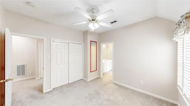 a view of a hallway with workspace