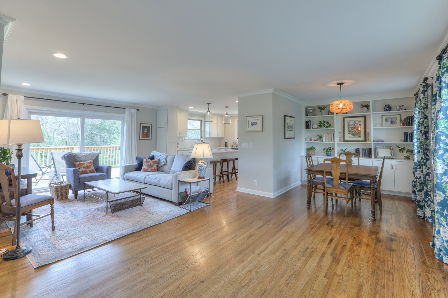 1217 Davidson Road Nashville, TN 37205 - Photo 6 of 43 a living room with furniture dining table and wooden floor