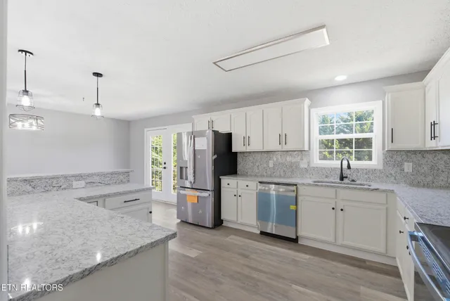 a view of an empty room