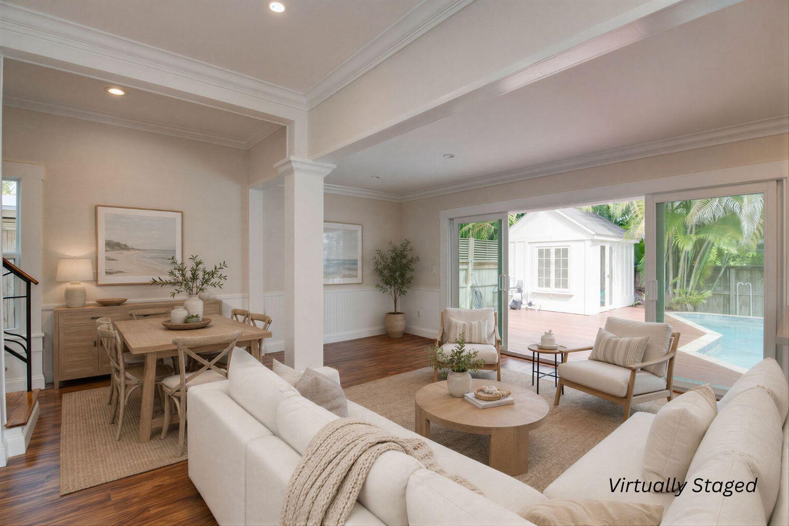 609 Margaret Street Key West, FL 33040 - Photo 4 of 36 Virtually Staged Living Room