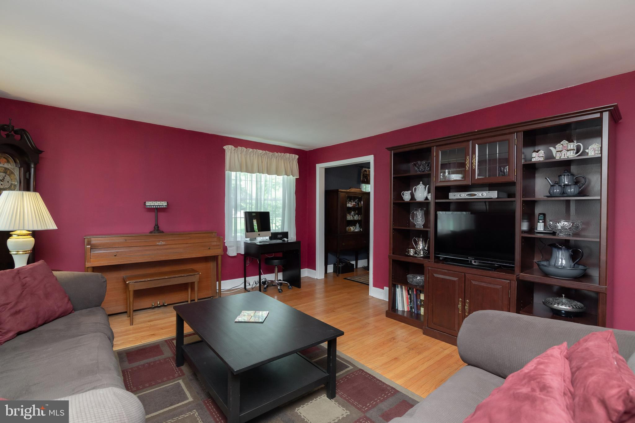 202 Woodcrest Road Media, PA 19063 - Photo 14 of 44 Living room opens to dining room and kitchen