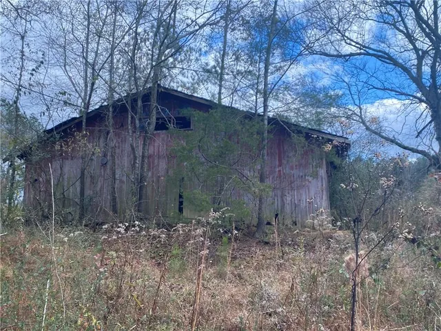 a view of backyard with green space