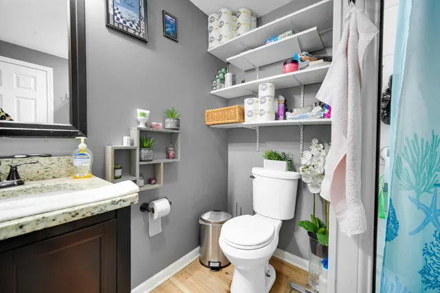 a bathroom with a sink and a toilet