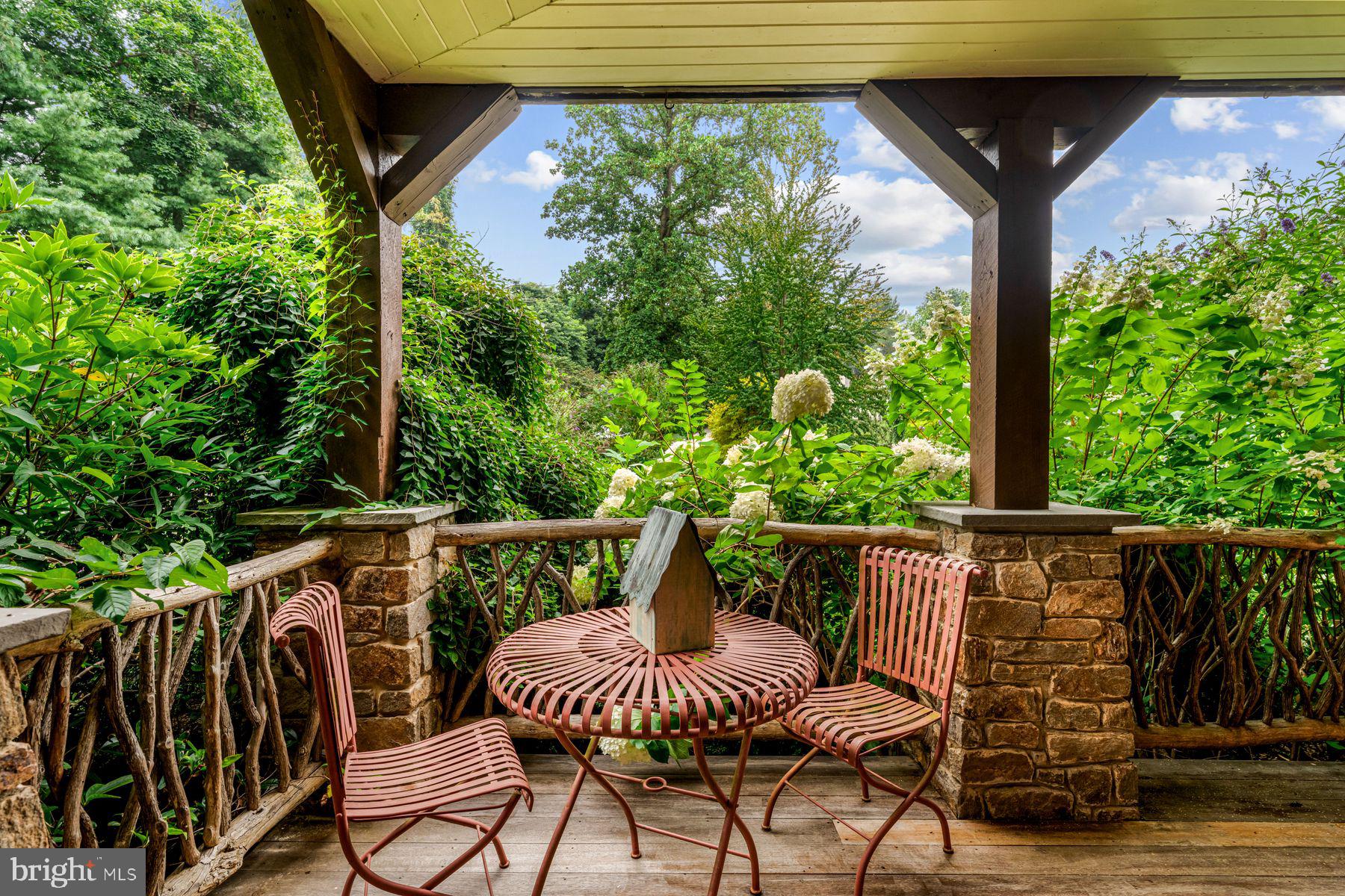 1408 Rene Road Villanova, PA 19085 - Photo 11 of 66 a view of balcony with furniture and wooden deck