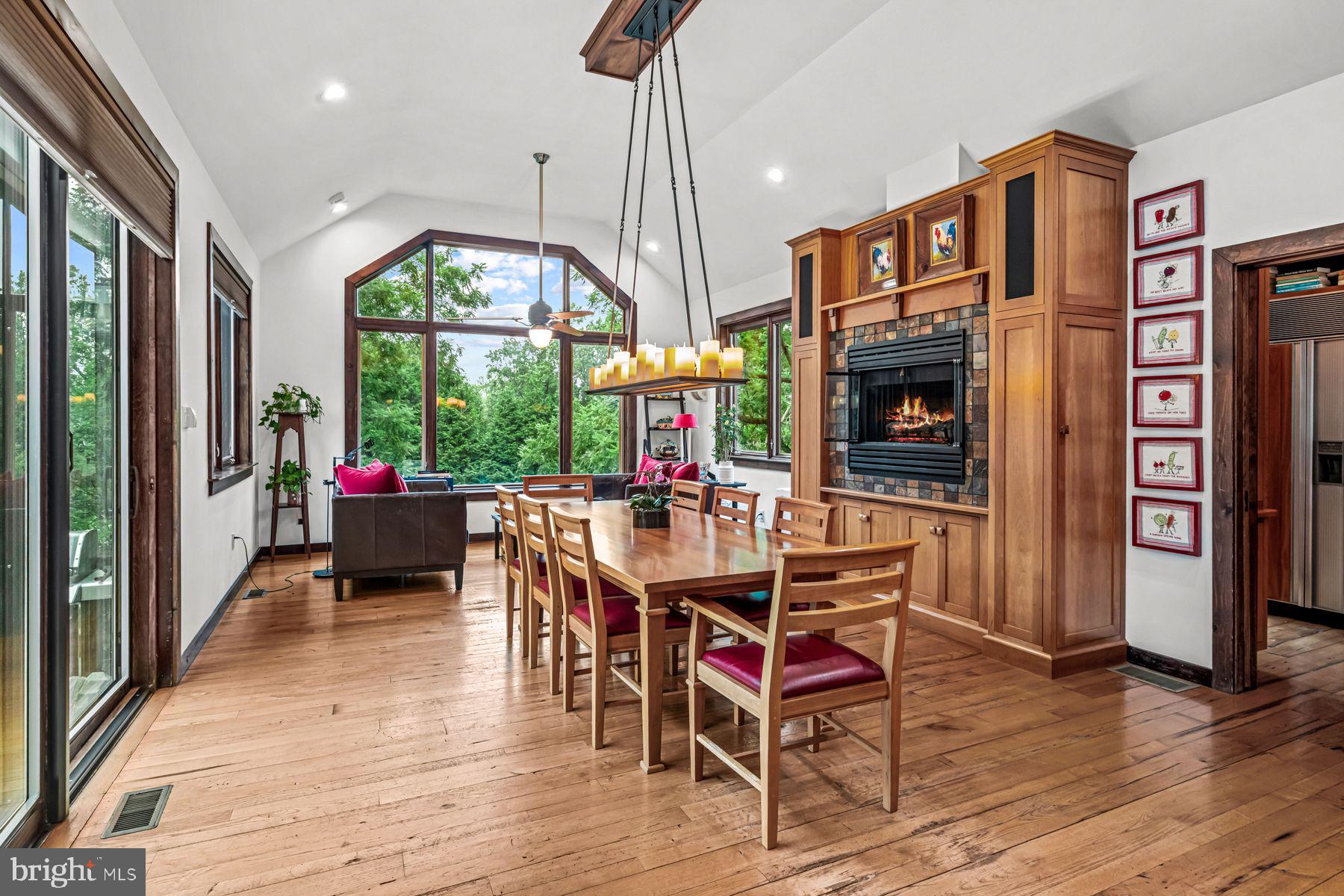 1408 Rene Road Villanova, PA 19085 - Photo 24 of 66 a view of a dining room with furniture window and wooden floor