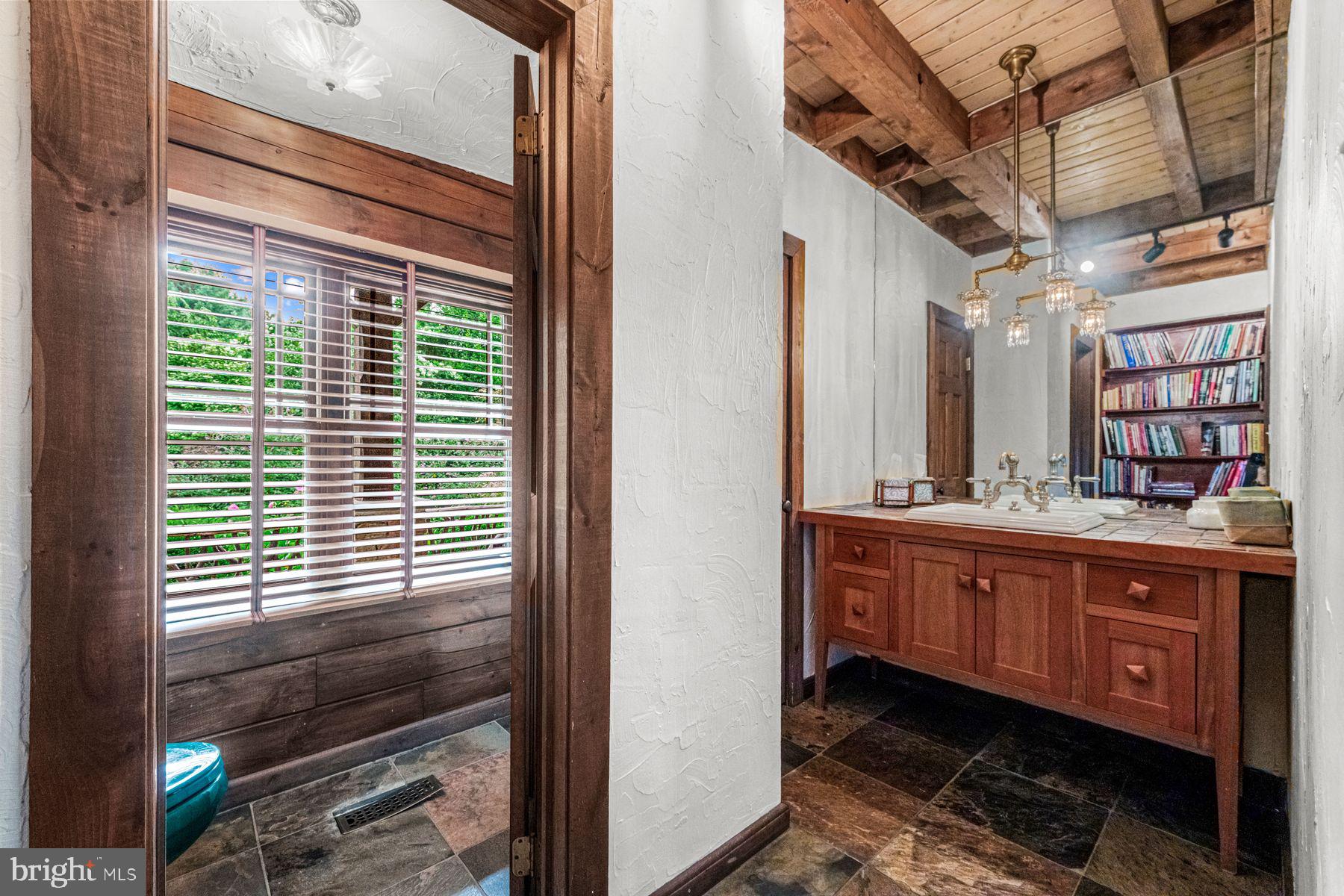 1408 Rene Road Villanova, PA 19085 - Photo 25 of 66 a bathroom with a sink and a mirror