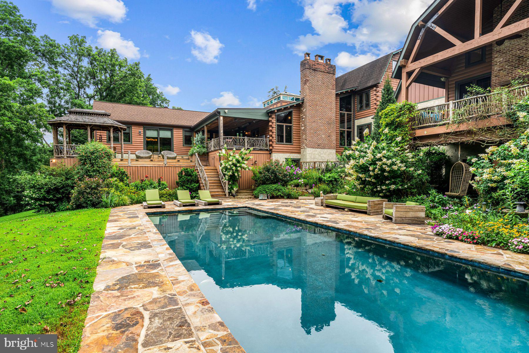 1408 Rene Road Villanova, PA 19085 - Photo 62 of 66 a view of a house with garden