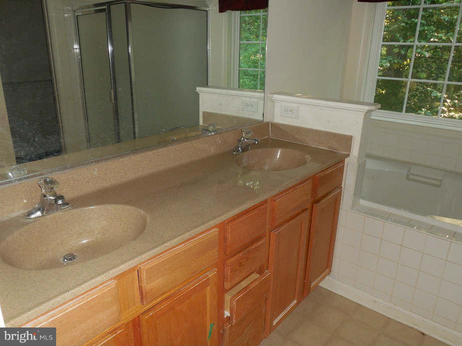 258 Cedar Ridge Drive Ruther Glen, VA 22546 - Photo 13 of 29 a bathroom with a sink and a large mirror