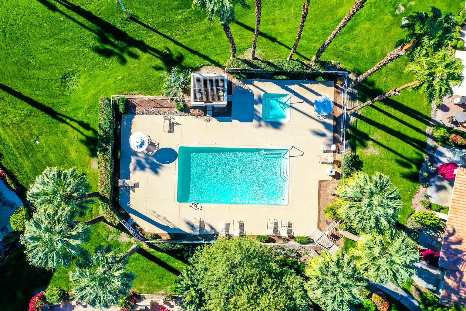 76131 Impatiens Circle Palm Desert, CA 92211 - Photo 21 of 27 a bird view of house with yard