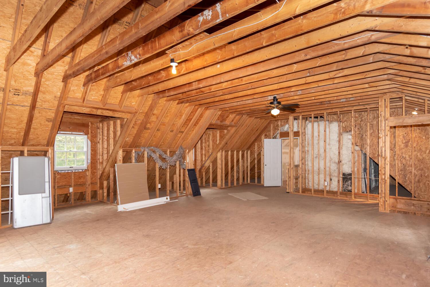 12355 Clark Road Worton, MD 21678 - Photo 28 of 31 unfinished 2nd floor of garage