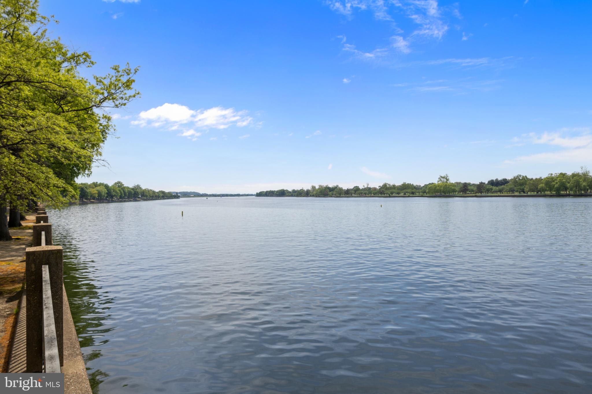 490 M Street Southwest, Unit W101 Washington, DC 20024 - Photo 20 of 26 a view of a lake with houses in the background