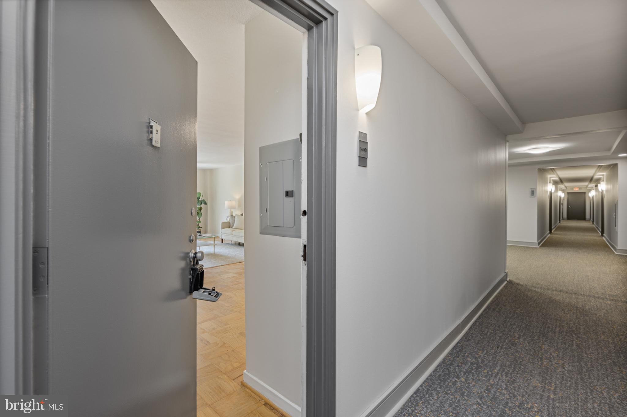 490 M Street Southwest, Unit W101 Washington, DC 20024 - Photo 7 of 26 a view of a room with wooden floor