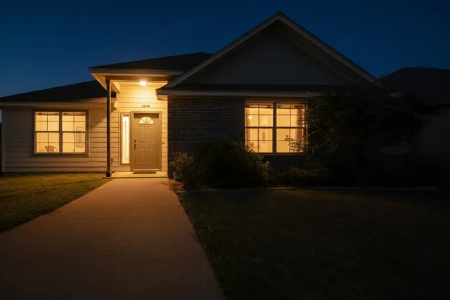 a view of backyard and porch
