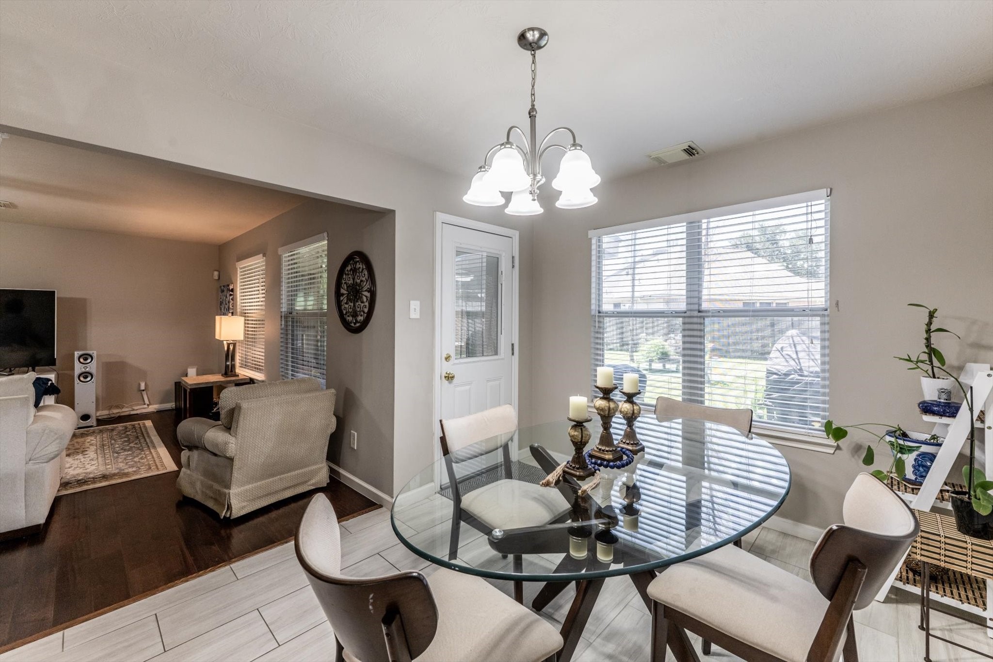 13507 Beech Ridge Lane Houston, TX 77083 - Photo 18 of 49 a view of a dining room with furniture window and outside view
