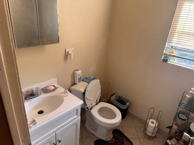 a bathroom with a sink and a toilet