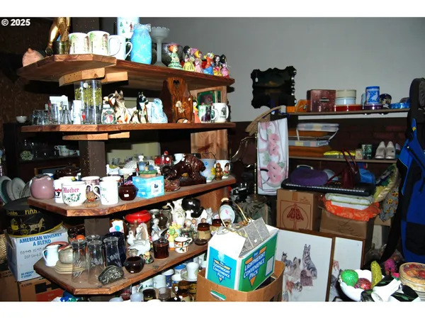 a view of storage and utility room