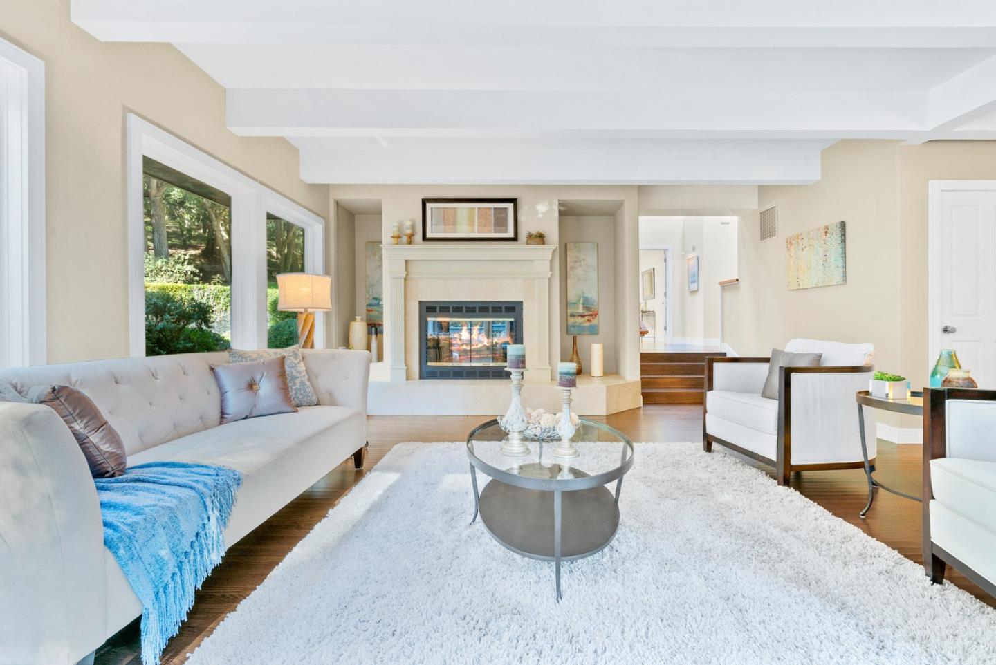 500 Bear Valley Road Aptos, CA 95003 - Photo 13 of 91 a living room with furniture and a fireplace