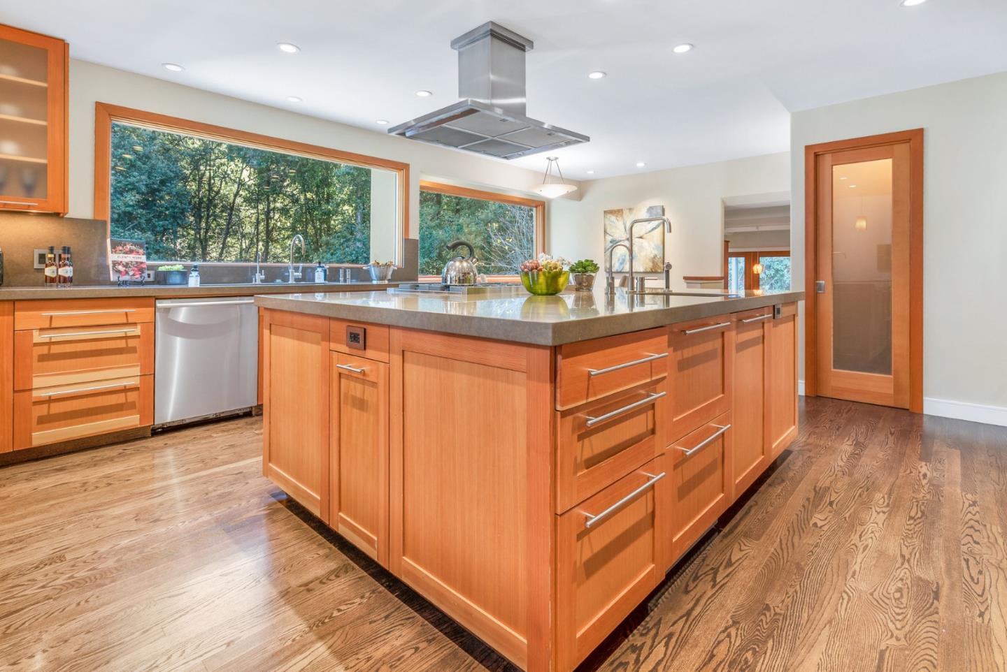 500 Bear Valley Road Aptos, CA 95003 - Photo 30 of 91 a kitchen with stainless steel appliances granite countertop a stove and a sink